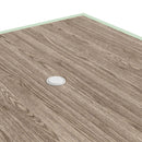 Set Tavolo e 4 Sedie con Braccioli da Giardino in Tessuto a Rete e Acciaio Verde