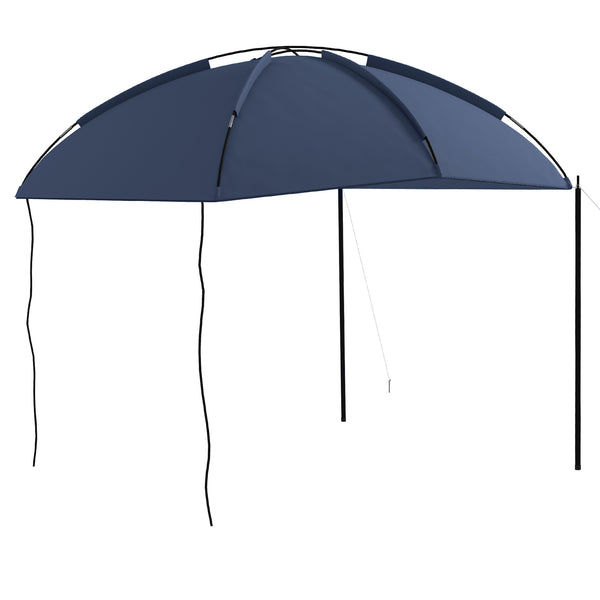 sconto Tendalina ad Arco Portatile con Paletti Regolabili 290x278x230-260 cm in Poliestere e Acciaio Blu