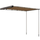 Tendalino da Tetto Auto Laterale e Impermeabile 2.5x1.6m in Tessuto Oxford e Alluminio Cachi