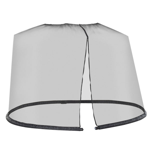 online Zanzariera per Ombrellone 3x3m con Apertura a Cerniera in Tessuto Oxford 210D Nera