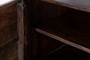 Mobile Burn 150x40x83 cm in Legno di Acacia e in Ferro Marrone