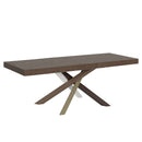 Tavolo Allungabile 160-420x90x77 cm Volantis Premium Noce Telaio 4C 