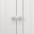 Armadio da Cucina con 5 Ripiani Centrali e 2 Ripiani Laterali a 6 Livelli 60x30x104 cm in MDF Bianco