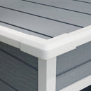 Casetta da Giardino Porta Attrezzi 151x92x193/184 cm con Porta Bloccabile Finestra e Presa d'Aria Grigio