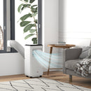 Condizionatore Portatile 750W 33x28x70,4 cm con 5 Modalità e 2 Velocità Bianco