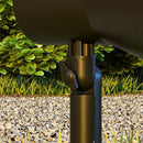 Set 2 Luci da Giardino Solari RGB con 2 Modalità di Illuminazione 10,6x15x38 cm in PP e PC Nero