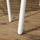 Set Tavolo con Top in Vetro 4 Sedie Impilabili da Giardino in Rattan PE e Alluminio Giallo