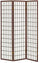 Paravent Separè 3 Panneaux 130,5x178cm en Noyer Tosini