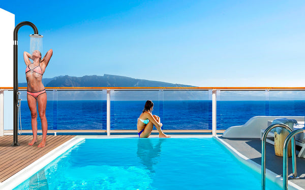 Douche de jardin extérieure Arkema Funny Yin Dove Grey Mitigeur et douchette online