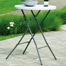 Tavolo Catering Pieghevole 80x110 h cm in Acciaio Bianco