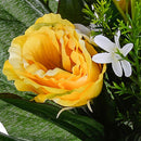 Set 3 Bouquet Artificiali di Lisiantus Altezza 32 cm Giallo