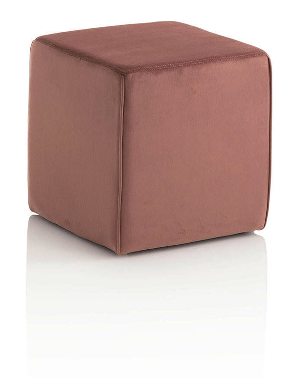 acquista Pouf Rembourré 38x38x38 cm en Velours Rose