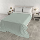 Trapuntino Estivo Effetto Water Washed in Microfibra Milky Green e Bianco Brillante Varie Misure