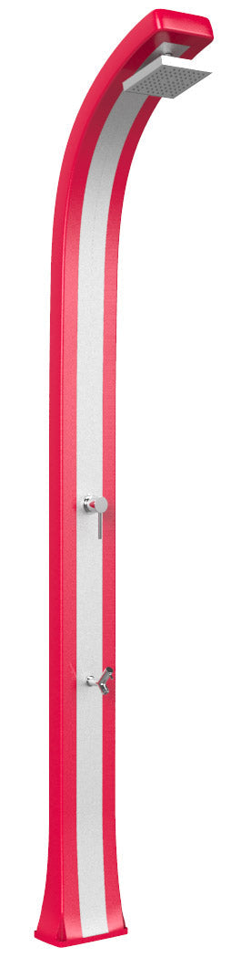 sconto Mitigeur de douche de jardin et lave-pieds Arkema Spring Plus Bande Inox Rouge