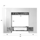 Parete Attrezzata Mobili Soggiorno Mobile TV Pensile 2 Mobili a Colonna TFT Build Bianco e Cemento