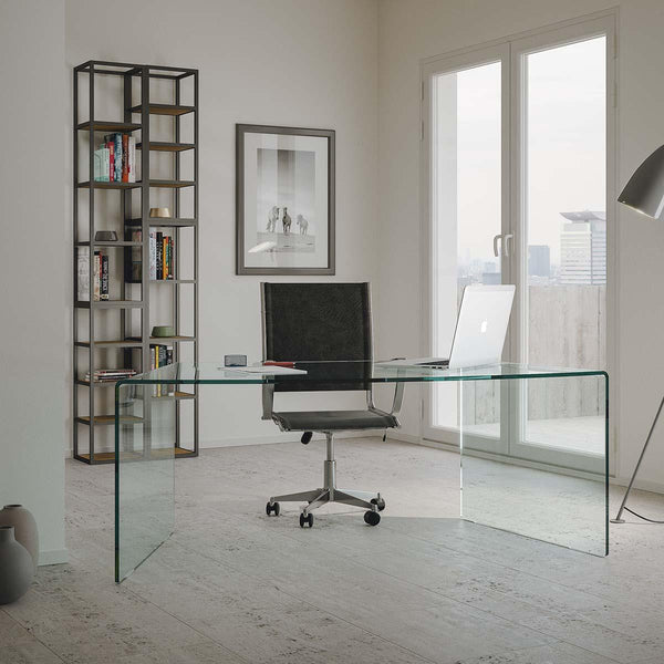 Bureau en verre transparent Itamoby King online