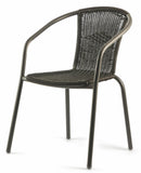 Sedia da Giardino in Polyrattan Soriani Grigio Scuro