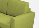 Divano Angolare 7 Posti 288x288x85 cm Yasel in Tessuto Verde