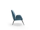 Poltrona da Salotto o da Camera Brandy 73x68x85 cm in Velluto Blu