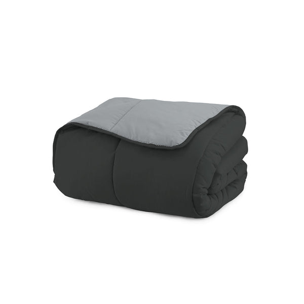 prezzo Couette d'Hiver en Microfibre 200gr Double Face Ardoise/Platine Différentes Tailles