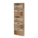 Scarpiera Serena 180x65x15 cm 5 ante noce country