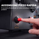 Riscaldatore Industriale a Propano Portatile 15 kW 38x19x30,5 cm con Accensione Piezoelettrica in Acciaio Laminato Nero      