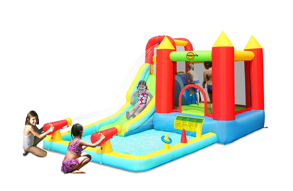 sconto Castello Gonfiabile per Bambini Jump & Splash Double Blaster 400x300x220 cm Portata Massima 136 kg