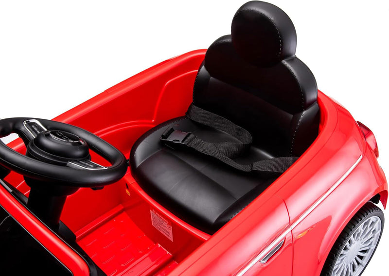 Macchina Elettrica per Bambini Licenza Fiat 500 12V Rosso     