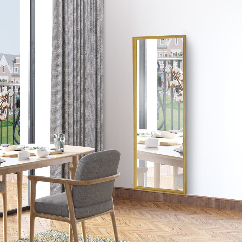 Specchio da Parete o Appoggio 53,5x163 cm in Legno di Pino