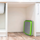 Vaschetta Bacinella Multiuso Pieghevole 30,5x30 cm 9 Litri con Tappo di Scarico in Silicone Verde