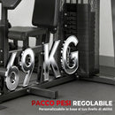 Palestra Multifunzione 250x183x213 cm con Sistema a Pulegge Panca Regolabile Pacco Pesi 69 kg e Cavi in Acciaio Nero      