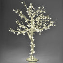 Albero di Natale Luminoso con 216 Led Bianco Caldo H100cm Bianco