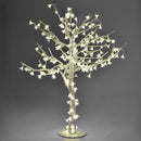 Albero di Natale Luminoso con 216 Led Bianco Caldo H100cm Bianco