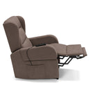 Poltrona Alzapersona Elettrica 71x79x106 cm in Tessuto Bilbao Fango