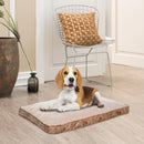 Letto Cuscino Morbido per Cani e Gatti Lavabile in Poliestere Marrone 78x60x13 cm 