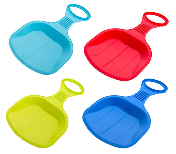 sconto Piattello Slittino da Neve 51x33x2 cm 1 Posto Snow Slider Flash Vari Colori