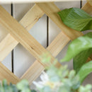 Portapiante Fioriera da Giardino 4 Ripiani 67x33x123 cm in Legno Naturale