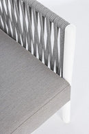 Divano 3 Posti 220x85x86h cm con Cuscini Florencia Bianco