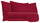 Ensemble de draps doubles dessus et dessous et taies d'oreiller bordeaux de couleur unie