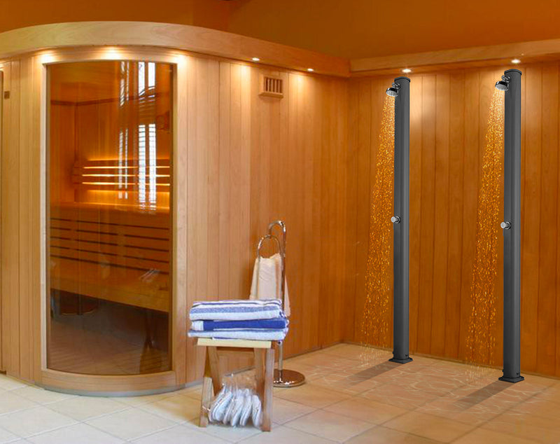 Doccia Solare da Giardino 25L Miscelatore e Lavapiedi Arkema Jolly S Oro Van Gogh