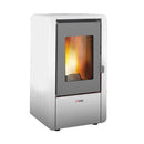 Stufa a Pellet Ad Aria 5,8 Kw 145 M3 King King 6 Bianca