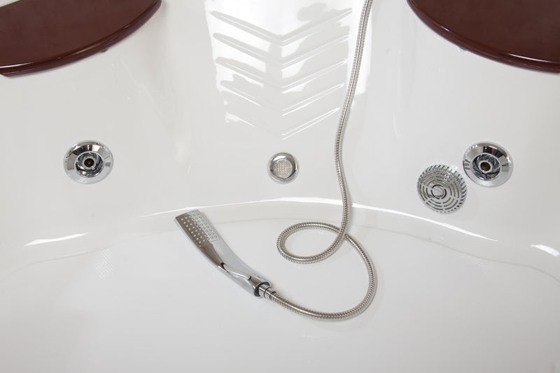 Vasca Idromassaggio Angolare 2 Posti Cromoterapia Vorich Katrin Bianca Varie Misure