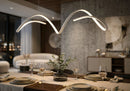 Lampadario LED Uter Bianco 80x20x120 cm in Alluminio e Ferro e PVC Bianco      