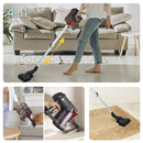 Aspirapolvere Ciclonico con Filo Scopa Elettrica 600W Kooper Airone 2.0 Grigio e Rosso