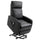 Fauteuil Releveur Electrique 1 Moteur en Similicuir Noir