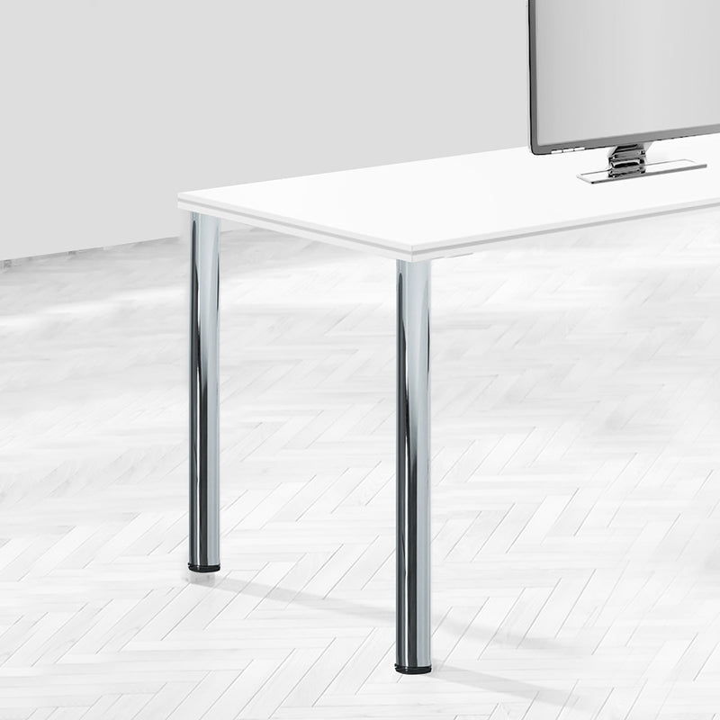 Kit 4 Gambe per Tavolo Regolabili Ø6x71/73 cm in Acciaio Emuca Grigio Metallizzato