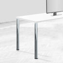 Kit 4 Gambe per Tavolo Regolabili Ø6x71/73 cm in Acciaio Emuca Nere