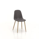 Set 4 Sedie 43,5x41,5x87,5 cm in Tessuto Grigio
