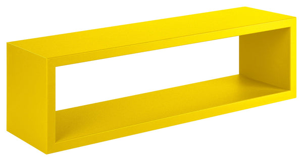 Mensola da Parete 60x18x15,5 cm in Fibra di Legno Regolo Giallo Canarino sconto