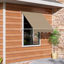 Tenda da Sole Avvolgibile a Parete a Caduta Impermeabile Beige 180x70 cm 